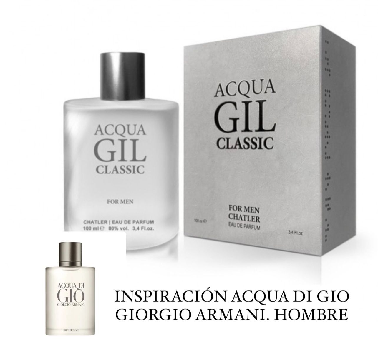 Perfume de Hombre Poseidón Inspirado en Aqua Di Gio Giorgio Armani